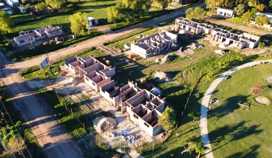 Avanza la construcción del Plan 12 viviendas en el sector sur-este de la ciudad