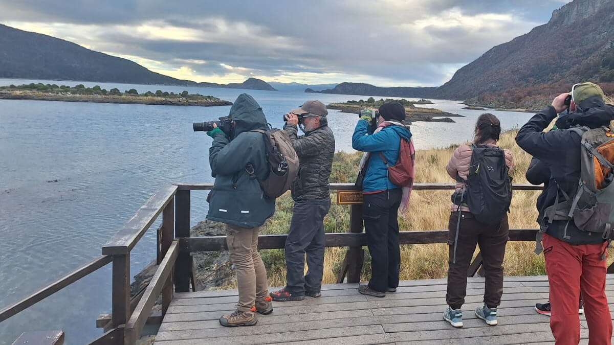 Observadores de aves en el Parque Nacional Tierra del Fuego durante el Gran Día Mundial 2025