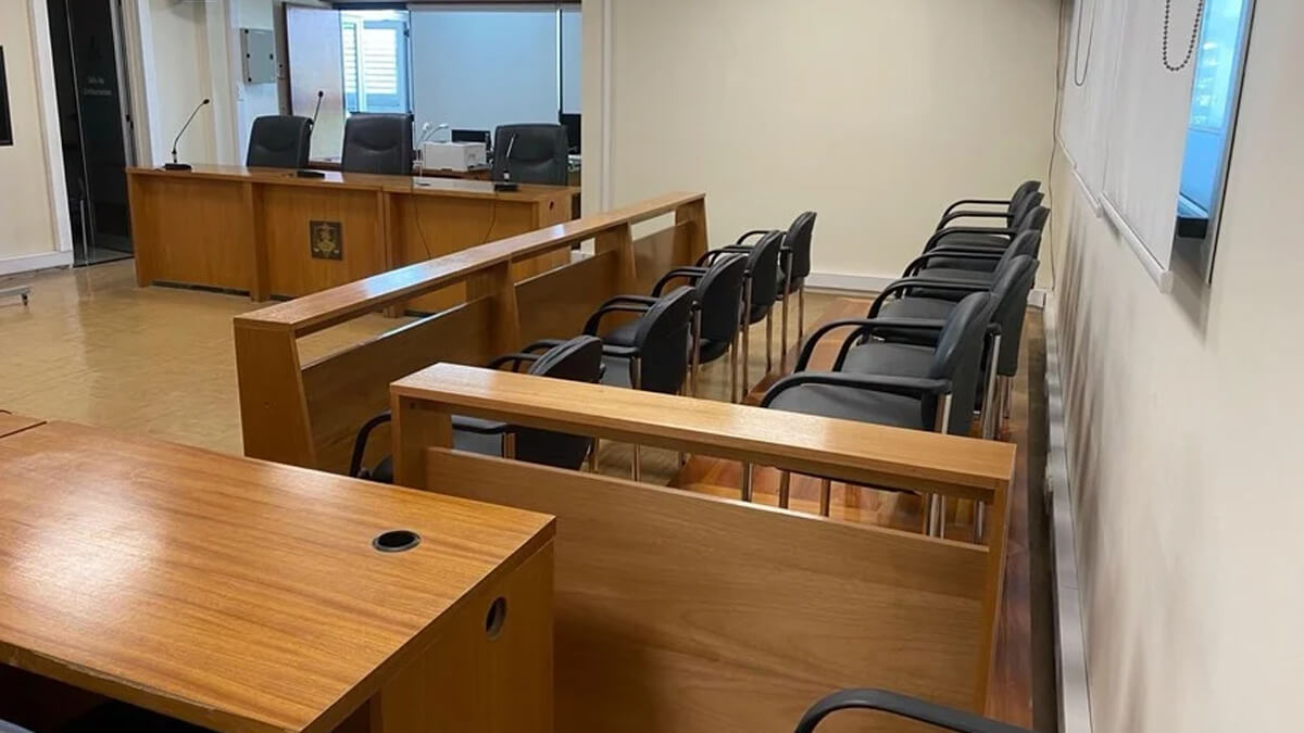 Sala preparada para la implementación del juicio por jurados en la provincia de Santa Fe
