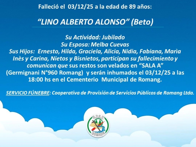 Necrológica Alberto Alonso (Beto)