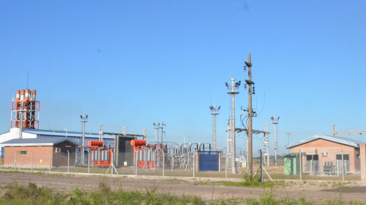 Estación transformadora de la Empresa Provincial de la Energía (EPE) en Villa Ocampo, Santa Fe