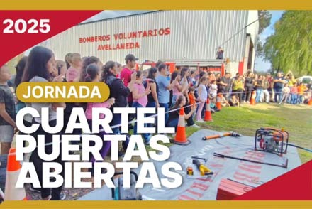 Jornada puertas abiertas 2024 en el cuartel de Bomberos de Avellaneda