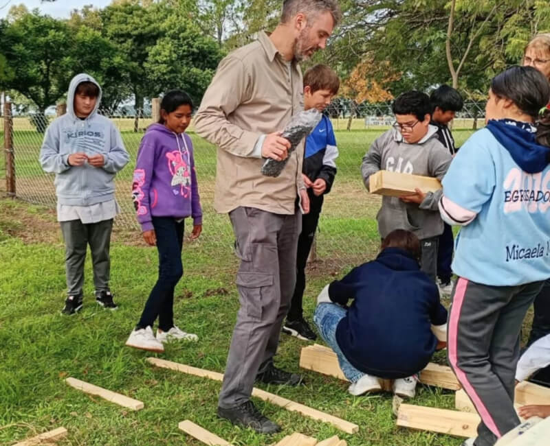 Capacitación ambiental para alumnos de la Escuela 453 de Los Laureles