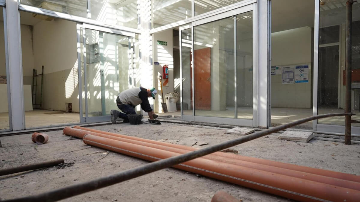 Obras de recuperación del Centro de Salud de Villa Ana