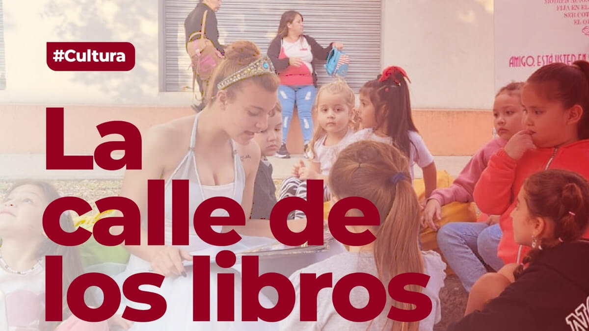 Flyer de difusión del evento cultural “La Calle de los Libros” en Villa Ocampo