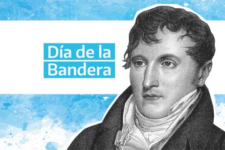 Retrato del General Manuel Belgrano, creador de la Bandera Argentina