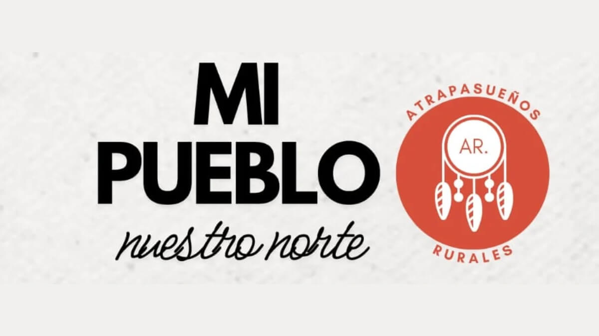Logo del evento cultural “Mi Pueblo, Nuestro Norte” organizado por la Biblioteca Popular 15 de Junio