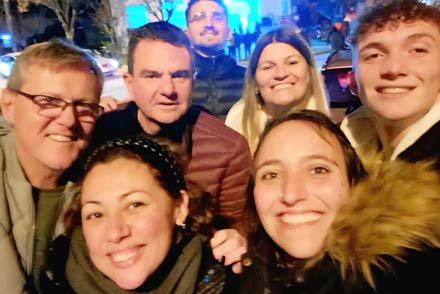 El intendente Roberto Spontón junto a Javier Zampar y demás integrantes de la lista de Unidos que ganó las elecciones en Malabrigo