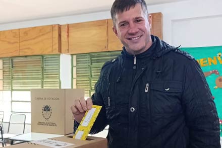 Ignacio Blanco, concejal electo en Villa Ocampo