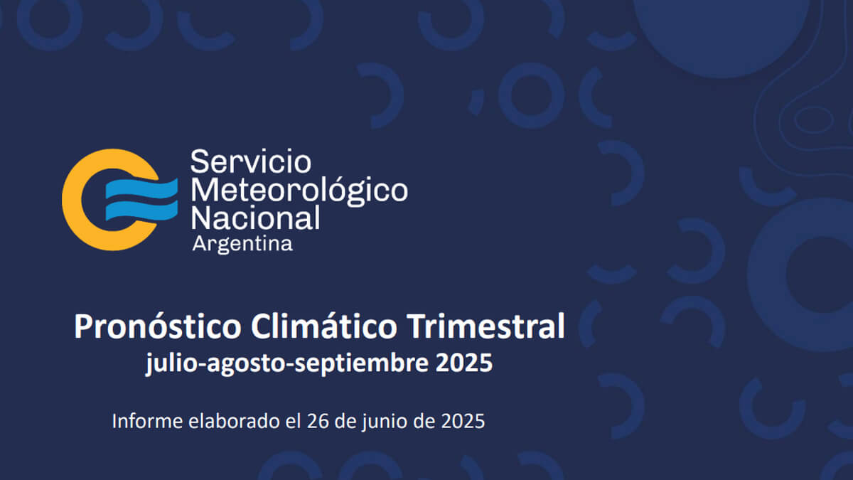 Informe trimemstral del Servicio Meteorológico Nacional