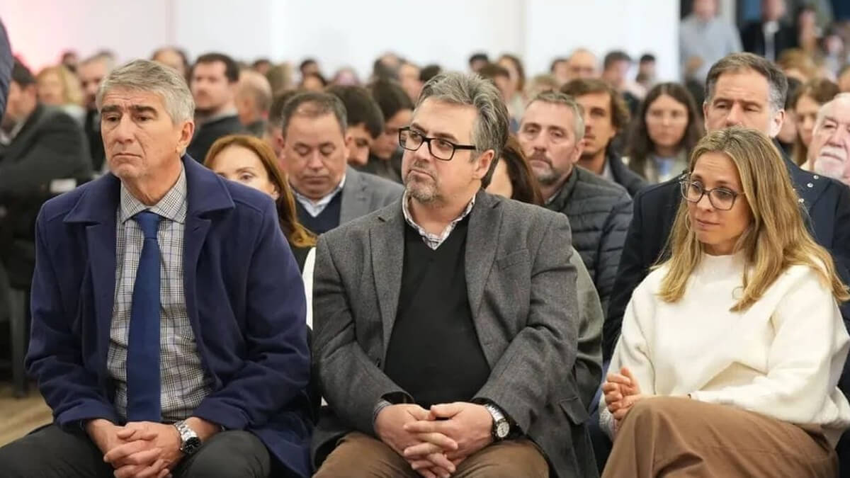 Los ministros Fabián Bastia y Pablo Cococcioni durante la jornada de innovación judicial realizada en la ciudad de Santa Fe