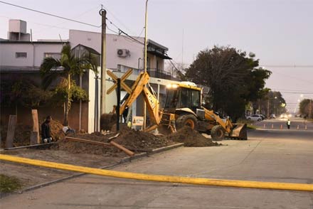 Trabajos para la conexión de la red de gas al Parque Industrial de Avellaneda