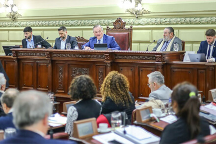 Sesión de la Convención Reformadora de la Constitución de Santa Fe