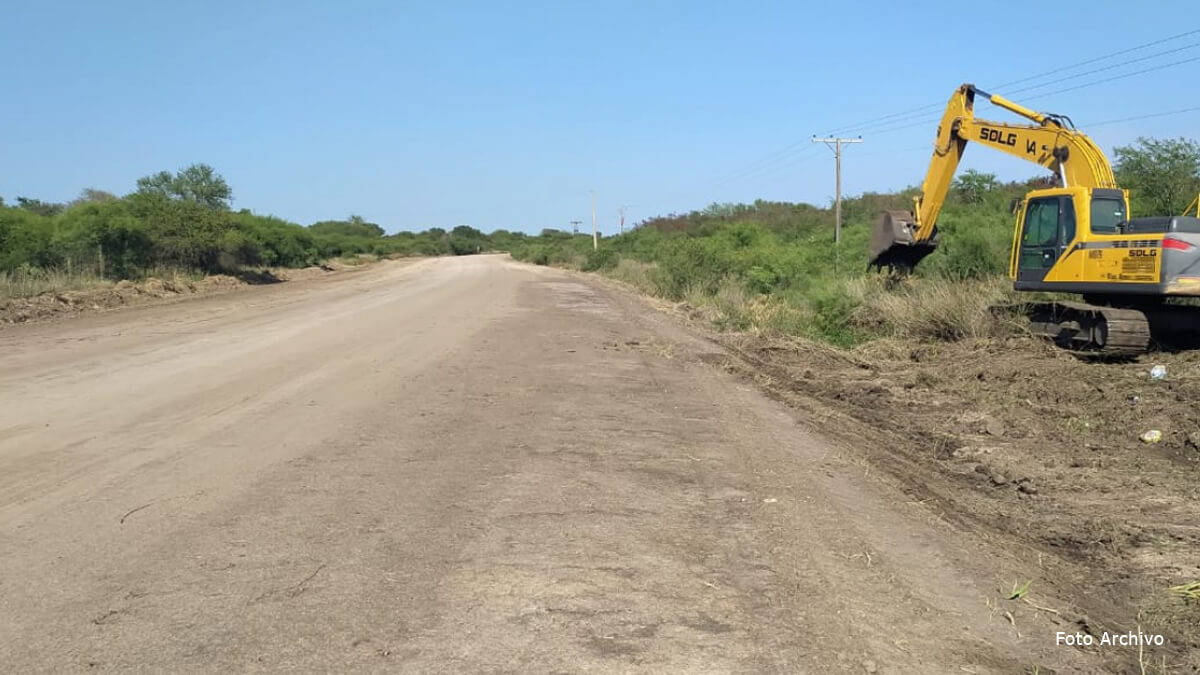 Foto de archivo de la RP 31 en el tramo que será pavimentado entre Tartagal e Intiyaco