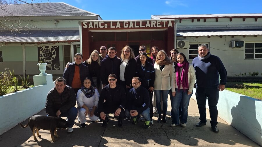 Delegación en su visita al Samco de La Gallareta