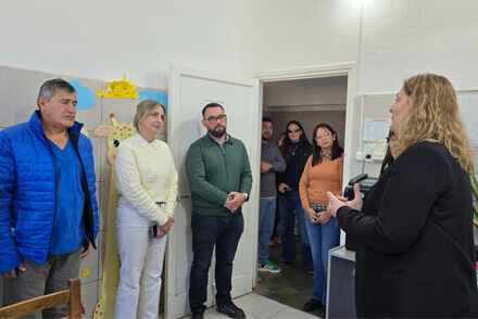La ministra Ciancio en su recorrida por los Samcos del departamento Vera