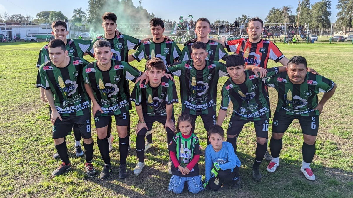 Elenco de Platense que le ganó el clásico Racing en Reconquista