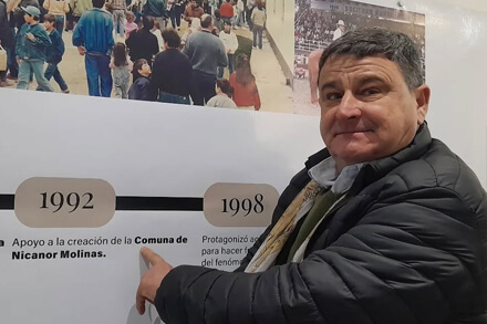 Roberto Giuliani recorriendo el Museo de la Sociedad Rural durante su inauguración en la Expo Rural Reconquista 2025