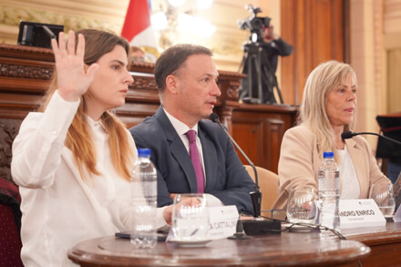 Reunión de la Comisión de Poder Judicial en la Convención Reformadora de la Constitución de Santa Fe