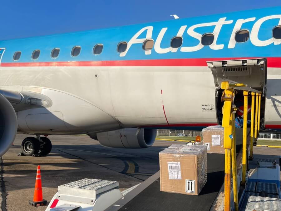 Primera exportación de una empresa santafesina desde el Aeropuerto de Sauce Viejo