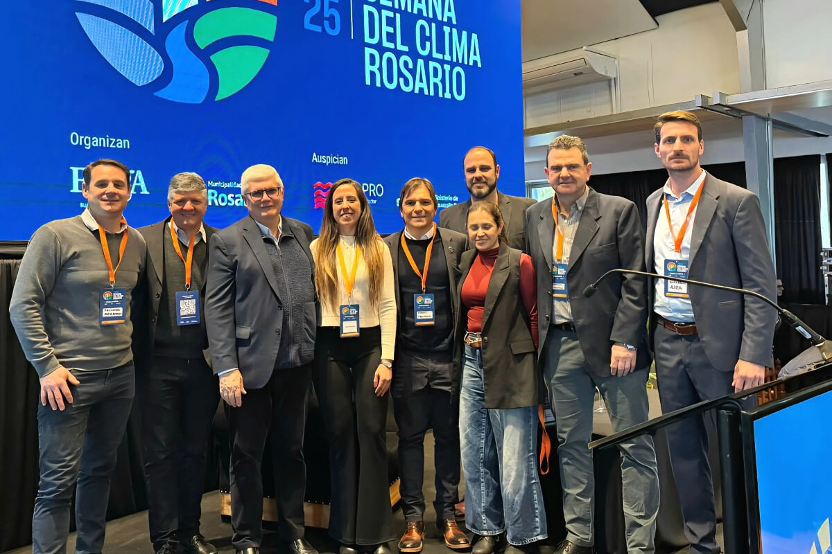 Intendente Roberto Sponton en la Primera Semana del Clima de Rosario