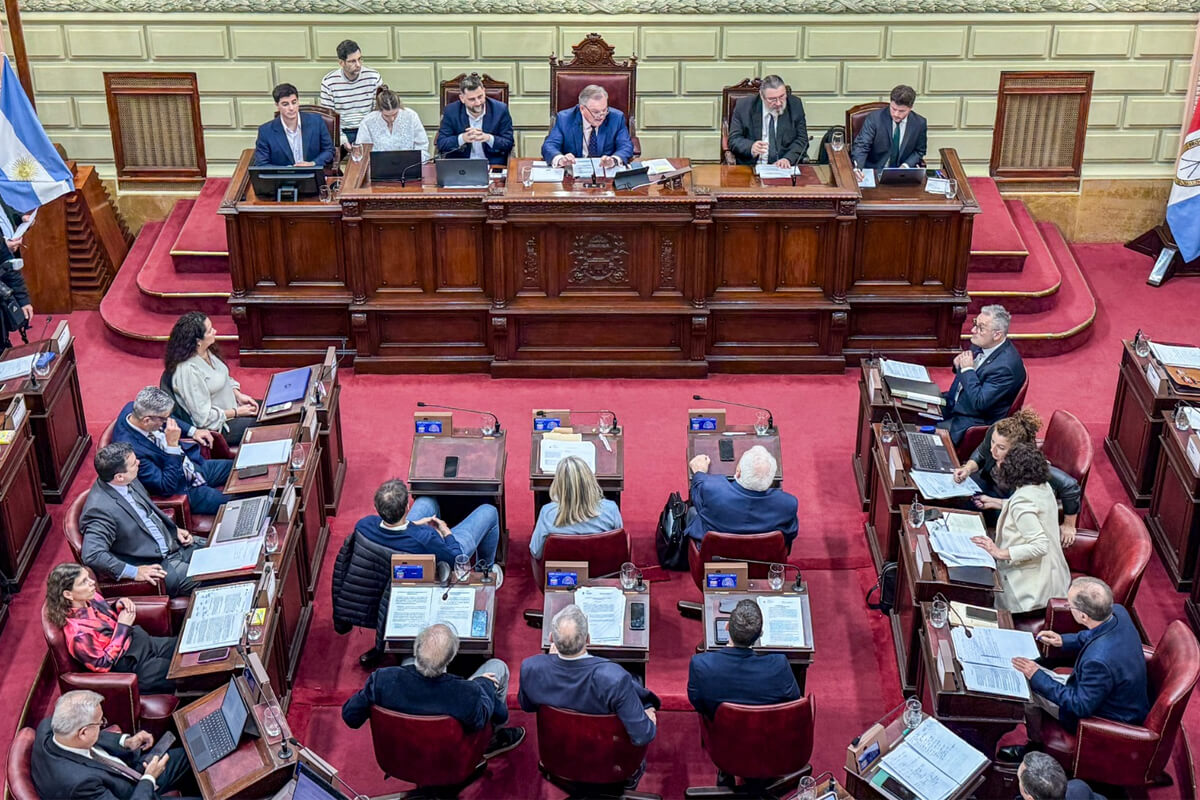 Reunión del plenario de la Convención Reformadora en Santa Fe durante la votación del capítulo Poder Ejecutivo
