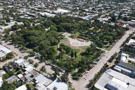 Foto aérea del centro de la ciudad de Avellaneda, sede del Seminario Internacional sobre Agenda Urbana.