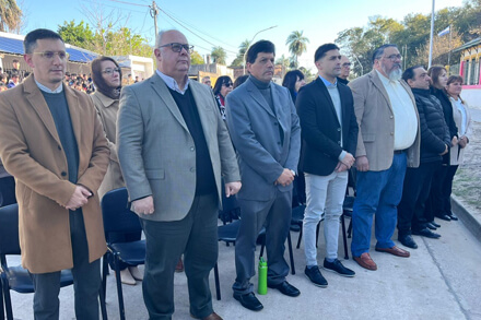 Acto conmemorativo por el 50° aniversario de la Escuela 314 en Romang