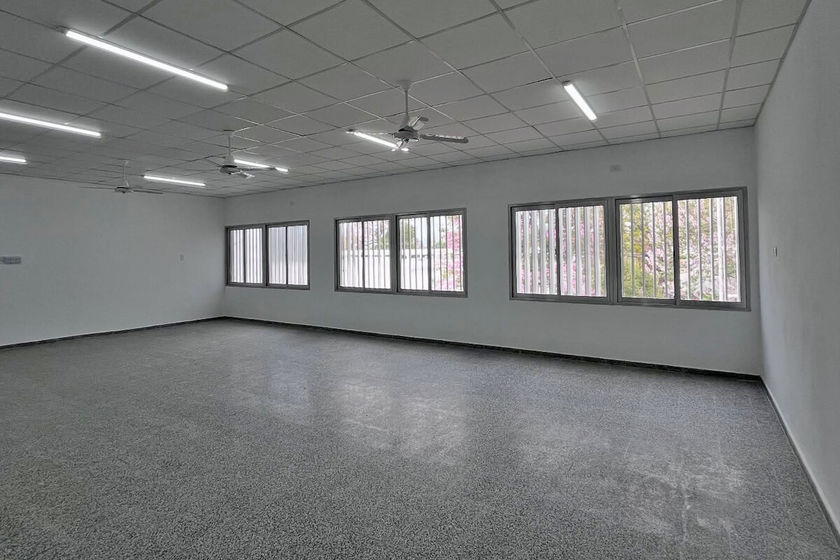Salón en construcción en la Escuela Concordia de Romang, en el marco del Programa 1000 Aulas