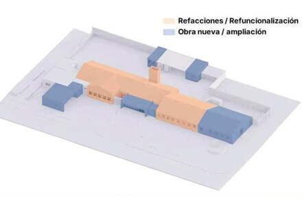 Render de las obras proyectadas en el SAMCo Dr. Carlos Boratti de Gobernador Crespo