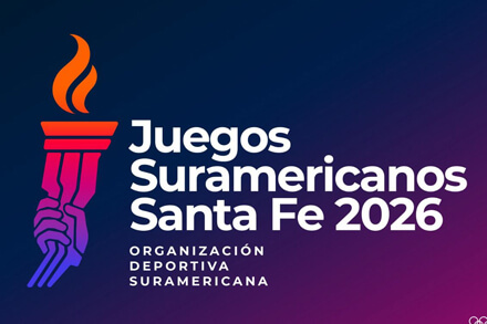 Logo oficial de los Juegos Suramericanos 2026 Rosario