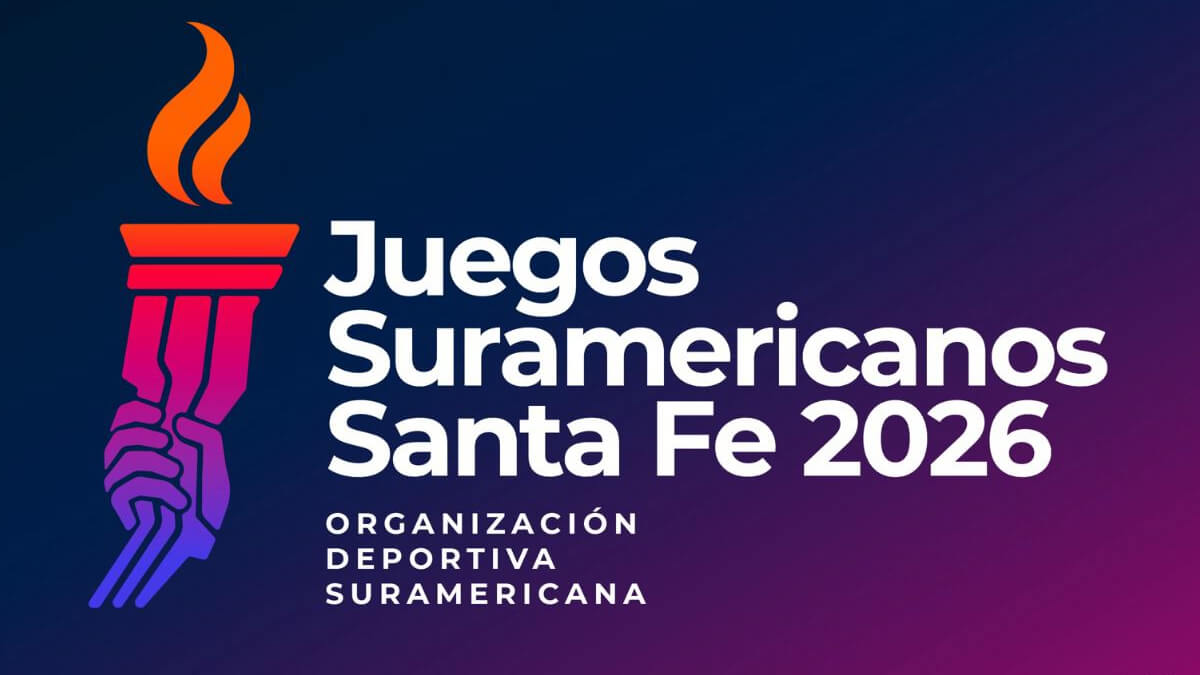 Logo oficial de los Juegos Suramericanos 2026 Rosario