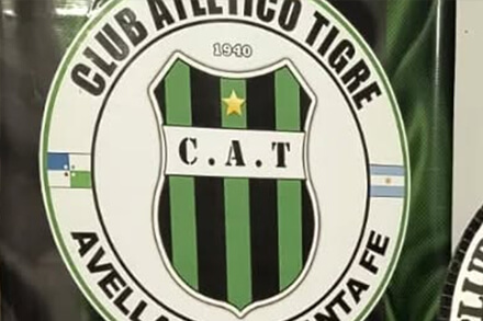Escudo de Tigre, símbolo del club tras la goleada en la fecha 11.