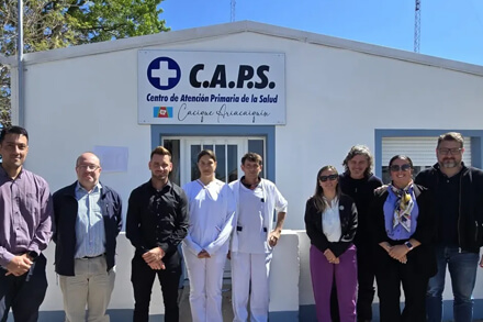 Acto de inauguración de las mejoras en el Centro de Atención Primaria de la Salud de Cacique Ariacaiquín