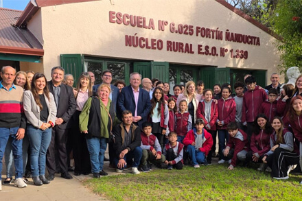 Inauguración de la ampliación edilicia en la Escuela Nº 6025 “Fortín Ñanducita”
