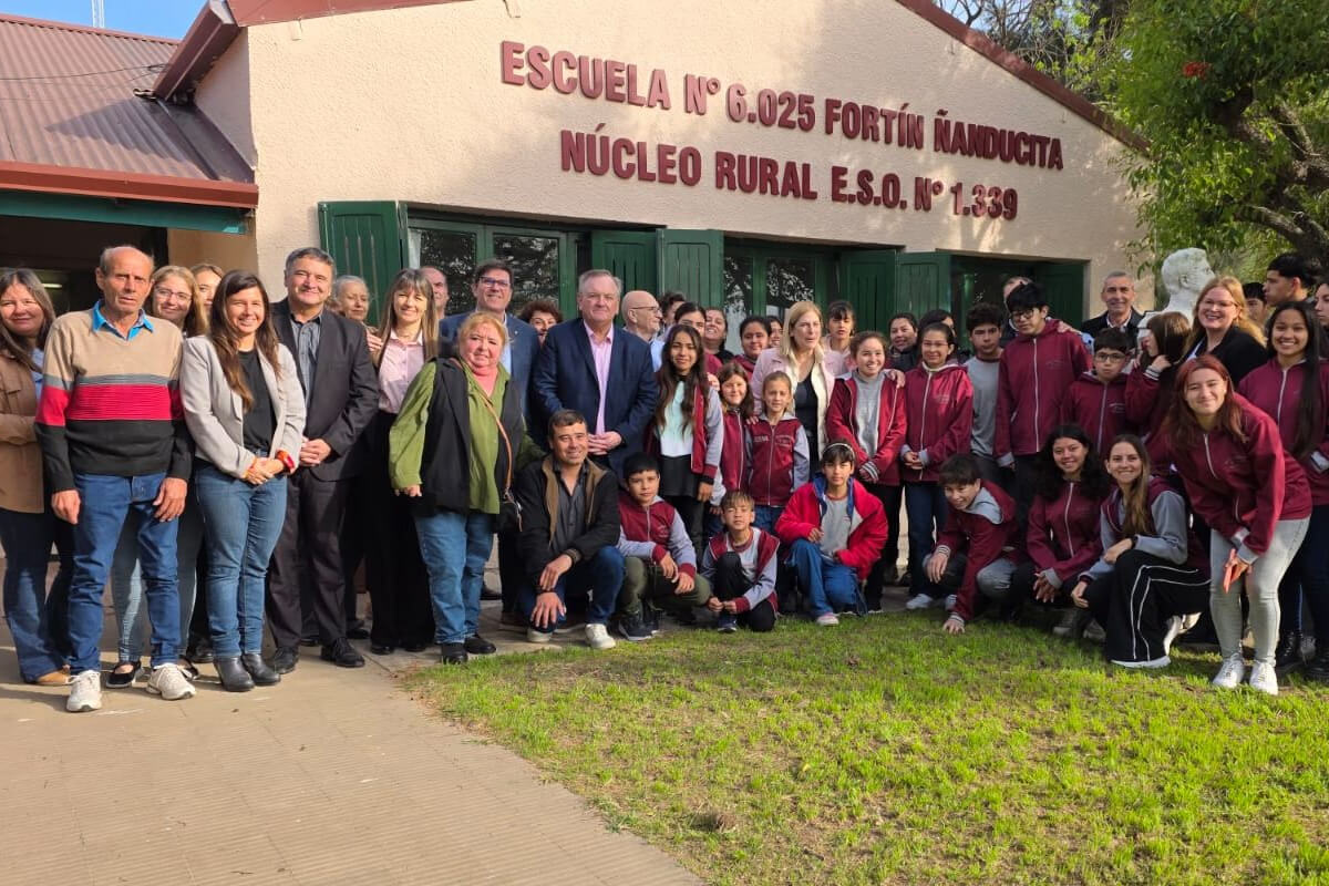 Inauguración de la ampliación edilicia en la Escuela Nº 6025 “Fortín Ñanducita”