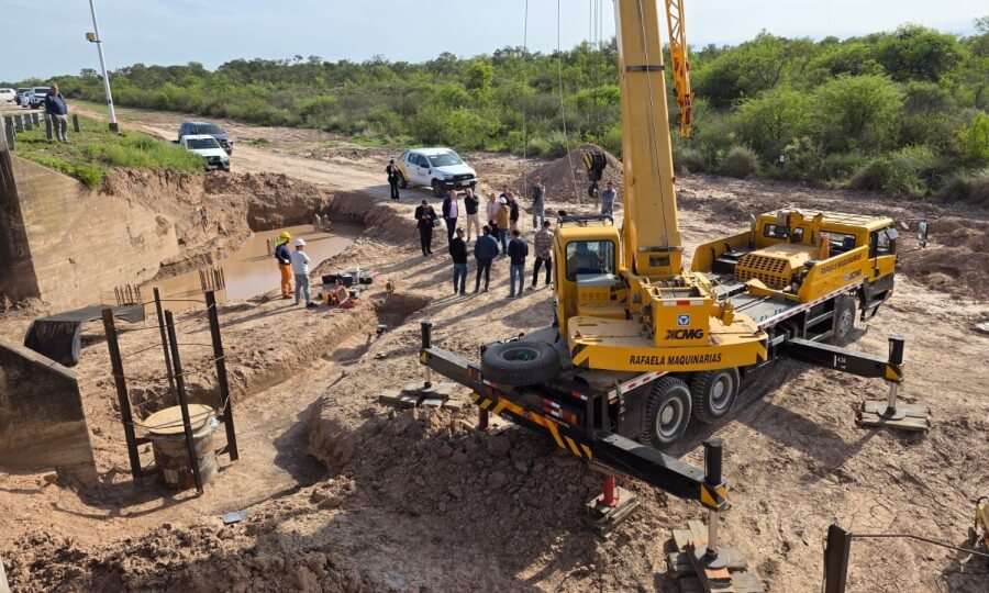 Avance de obras en la Ruta Provincial Nº 4