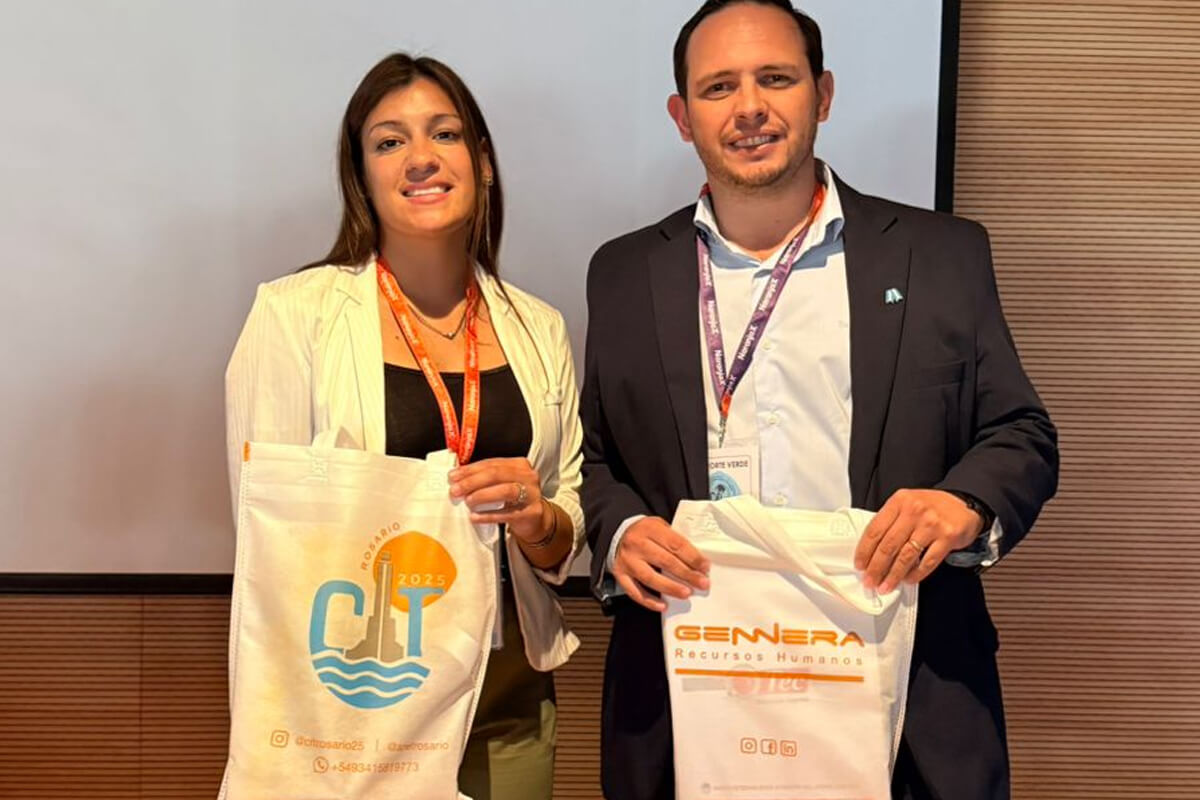 El intendente Cristian Marega y la responsable de Turismo, Marianela Machuca, presentes en el 6° Congreso Internacional de Turismo en Rosario.