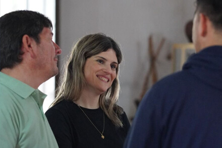 Diputada María del Rosario Mancini durante su visita institucional a San Antonio de Obligado