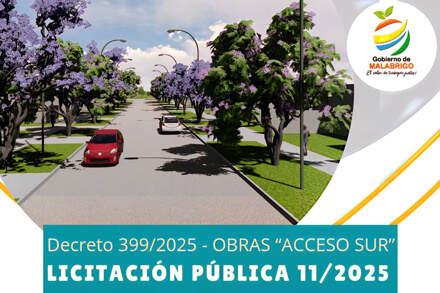 Licitación Pública N° 11/2025 de la Municipalidad de Malabrigo