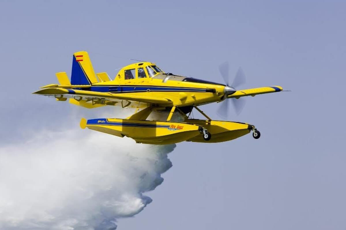 Avión hidrante adquirido por el Gobierno de Santa Fe para el combate de incendios forestales