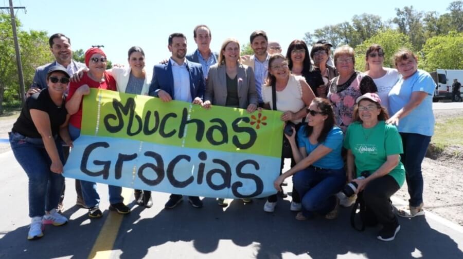 Agradecimiento de los vecinos por la obra concretada