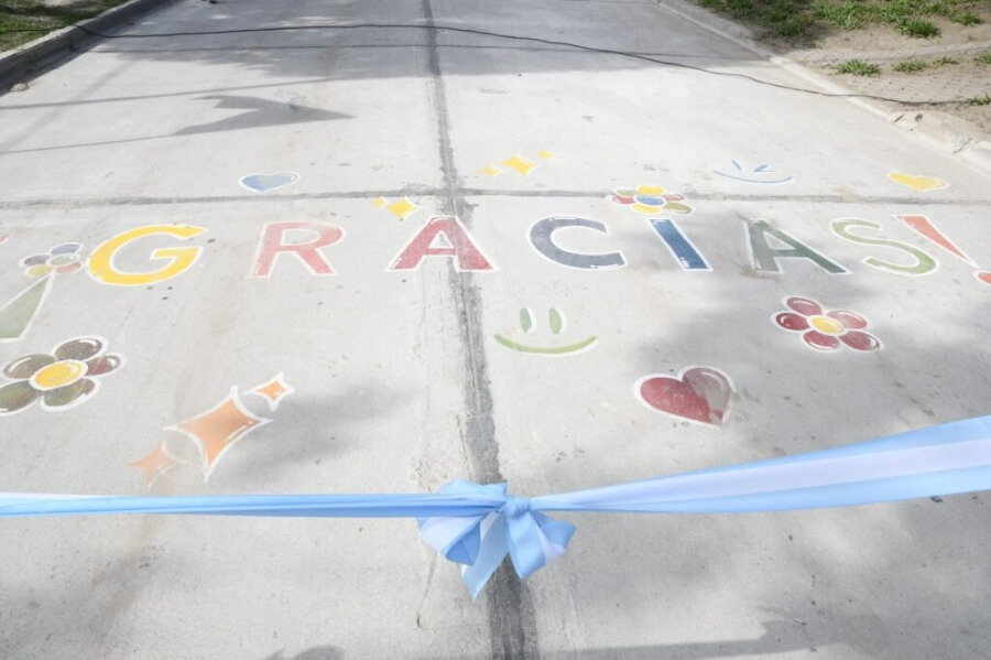 Pavimento habilitado en Barrio Cooperación