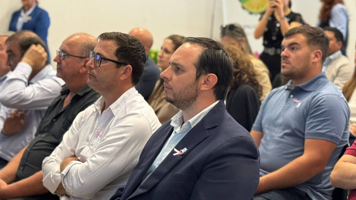 Intendente Cristian Marega participando del encuentro regional del programa Santa Fe Nutre en Malabrigo