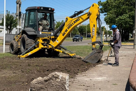 trabajos de ampliación de red de gas natural en Avellaneda con Syesa Gas