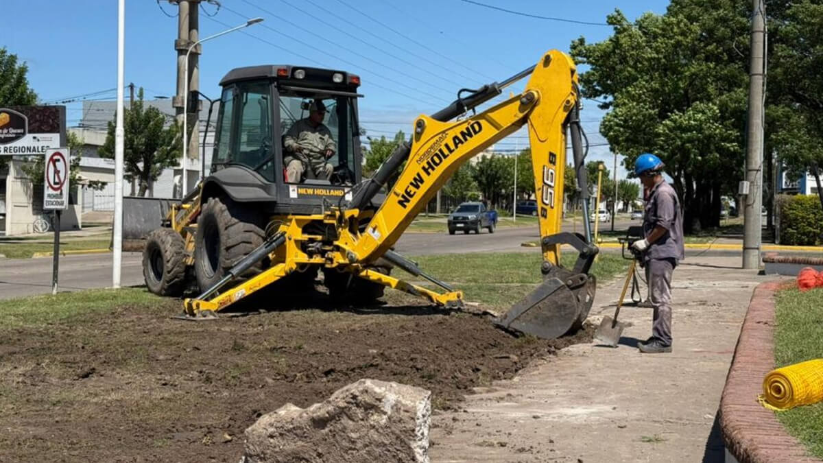trabajos de ampliación de red de gas natural en Avellaneda con Syesa Gas