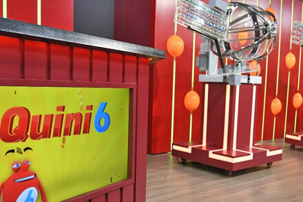 Sala de sorteo del Quini 6