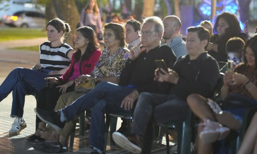 Auditorio del Festival de Poesía realizado en Las Toscas