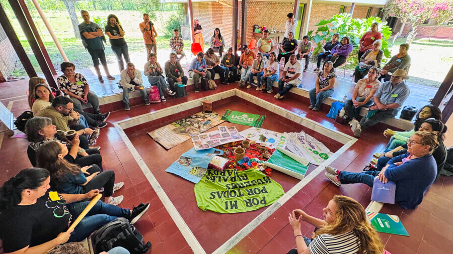 Una de las actividades desarrolladas en el encuentro de Agricultura Familiar realizado en La Lola
