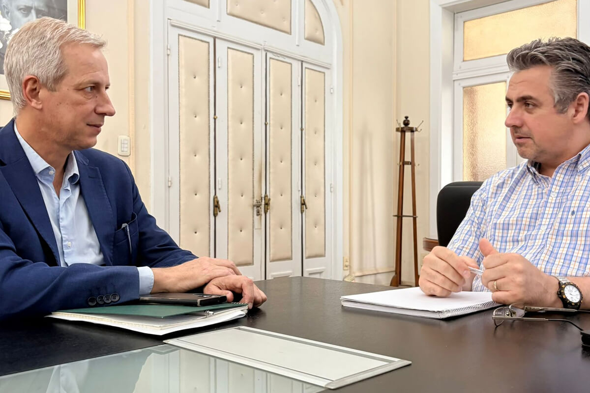 Dionisio Scarpín reunido con el ministro Pablo Cococcioni para analizar medidas de seguridad en el norte santafesino